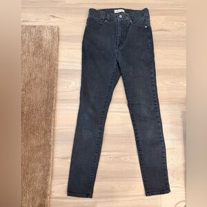 Madewell Women's Washed Black 11” High Rise Skinny Jeans